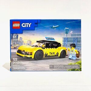 LEGO City 60487 Yellow Taxi Car Building Set NIB New in Hand